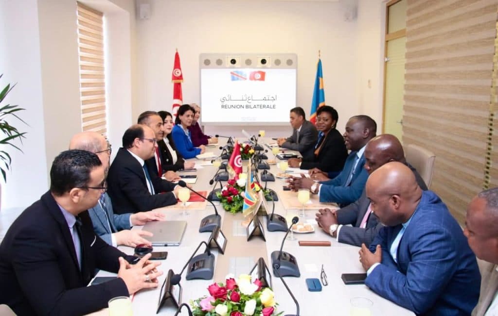 Réunion entre la délégation congolaise et les responsables de l’UTICA à Tunis.